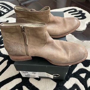 NDC handmade leather and suede booties